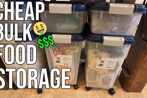 Cheap Bulk Food Storage/ Easy Bulk Food Storage/ Prepping for the Worst/ Prepping Like Grandma EP 3