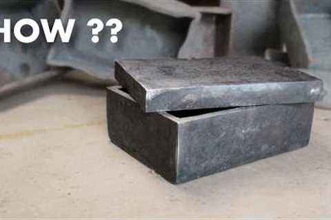 Forging a Steel Box With No Cuts and No Welding (After Many Failures)