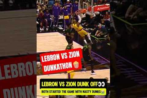 LeBron showing Zion HOW ITS DONE😭