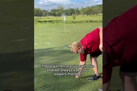 7 iron only!! #golf #friends #golfing #7iron #challenge