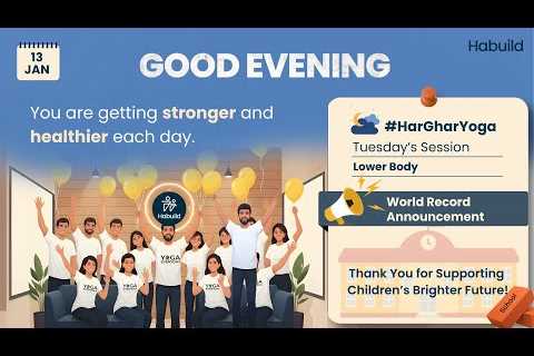 13th Jan | Habuild YOGA Online | Lower body ‬with @saurabhbothra | Live E
