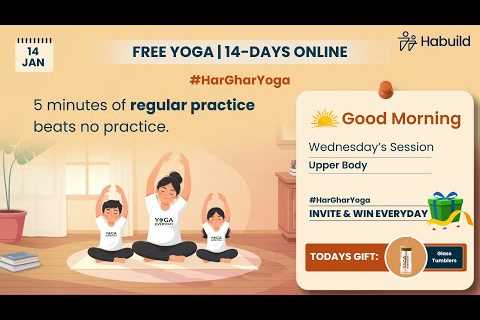 14th Jan | Habuild FREE YOGA Online | Upper Body ‬with  @saurabhbothra  |  Live M