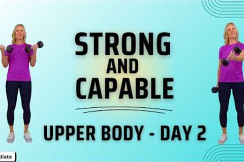 20-Minute Standing Upper Body Workout with Dumbbells | No Floor