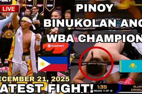 LATEST FIGHT! December 21, 2025 l Pinoy binukolan ang WBA champion in Kazakhstan