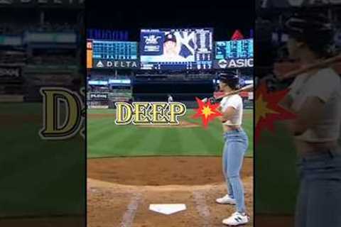 She Did It. Home Run in the Major Leagues.