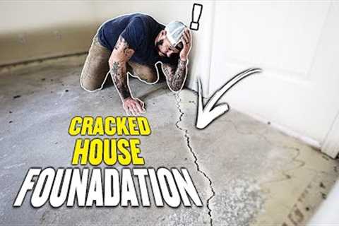 Floor Demo + OUR FOUNDATION IS CRACKED! || Concrete Slab House (Ep.2)