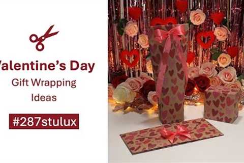 🌹 Valentine's Day Gift Wrapping Ideas 🎁 Tutorial #giftwrapping #287stulux #diy