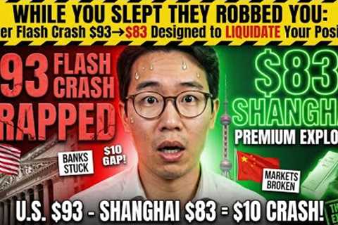 WHILE YOU SLEPT THEY ROBBED YOU: Silver Flash Crash $93→$83 Designed to LIQUIDATE Your Position 