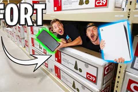 HIDDEN Gaming Fort! *PS5 VS XBOX Series X*