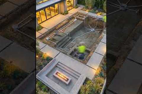 Transforming backyard into luxury pool #poolconstruction
