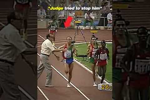 The most controversial Olympic race EVER?😳 #trackandfield #running #olympics #cheating #sports
