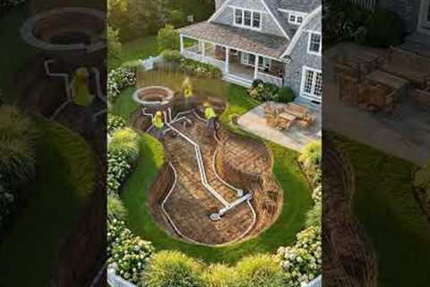 Transforming Epic Backyard into Luxury Pool #poolconstruction