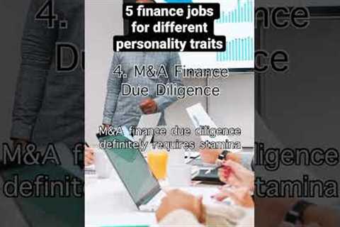 5 finance jobs for different personalities #financialanalyst #finance #financejobs