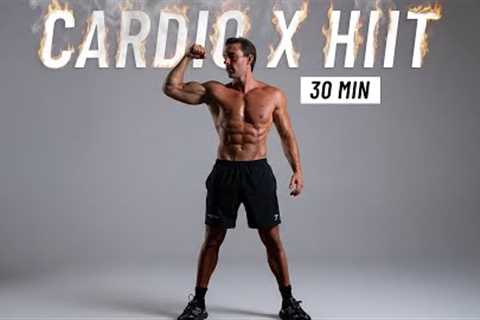30 Min Fat Burning HIIT Workout - Full body Cardio, No Equipment, No Repeat