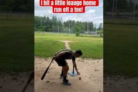 I hit a little leauge home run off a tee! #recovery #baseball