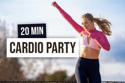 20 MIN CARDIO to the Beat - Full Body Sweaty HIIT Home Workout, No Equipment