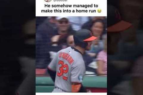 Crazy Home Run 🤣 #baseball