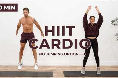 30 Min No Repeats HIIT Cardio Workout (No Equipment + No Jumping Options)