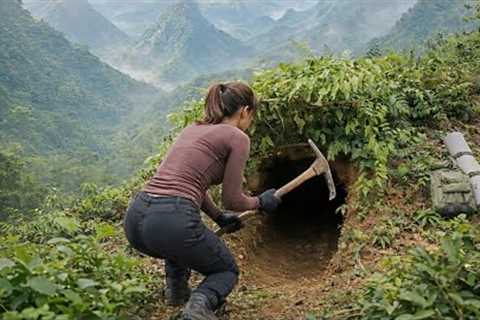 Building a Secret Underground Shelter | Digging Earth for Survival