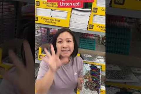 Kindergarten Parents Back to school shopping tips! Part 1