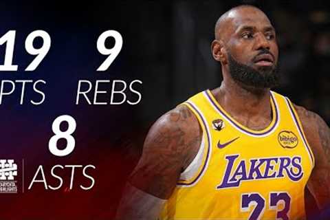 LeBron James 19 pts 9 rebs 8 asts vs Nuggets 25/26 season