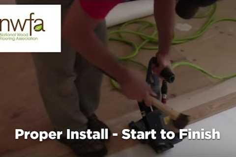 How To Properly Install Hardwood Flooring