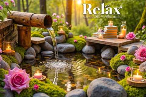 Peaceful Piano + Water Sounds 🌿 Ease Overthinking, Reduce Stress, Sleep Sounds for Deep Inner Peace
