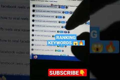 How to Find Ranking Keywords for your YouTube Video 2022 #shorts #ranking #keywords