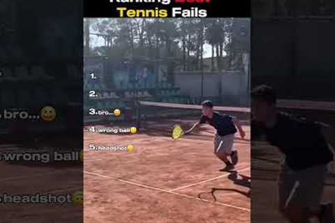 Ranking Best Tennis Fails😭😭