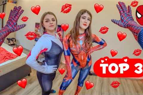 BEST TOP 3 CRAZY SPIDER-GIRLS WILL NOT LEAVE TEAM SPIDER-MAN ALONE (Love Parkour POV)