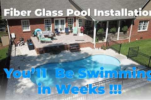 New Fiberglass Pool Installation - Testimony 2022 - Down to Earth Landscapes and RiverPools