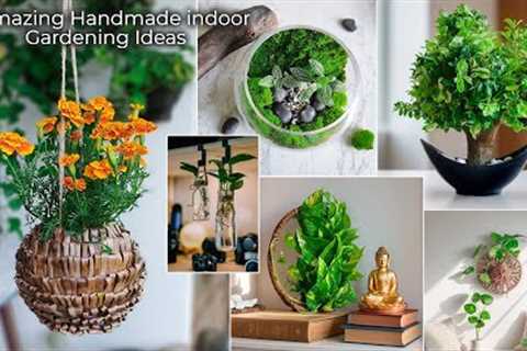5 Amazing Handmade indoor Gardening Ideas Anyone Can Make for Home &amp; Small Gardens//GREEN PLANTS