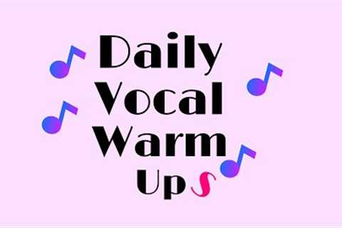 Daily Vocal Warm Up Before Singing | 5 Minute Vocal Exercise!