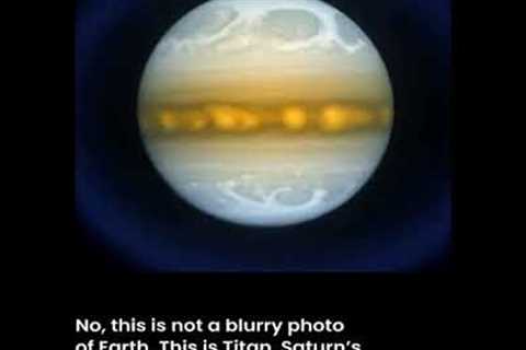 This is NOT Earth 😱 JWST Captured Titan! #news #new #nasa #shorts #viral
