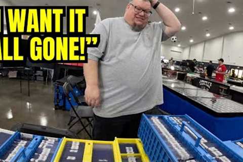 He Wanted ALL His Sports Cards Gone at the Card Show!