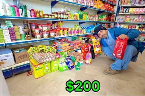 ASMR $200 grocery shopping in super store | ASMR monthly shopping 