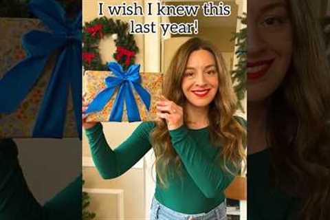 Beautiful unique double bow! Great for gift wrapping! #bow #wrapping #giftideas #Christmas #easydiy