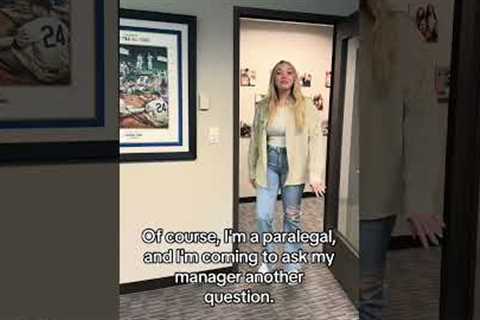 I'm a paralegal, of course...