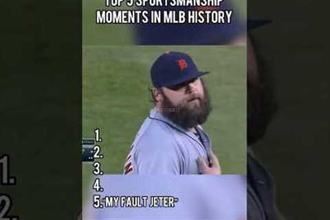 Top 5 SPORTSTMANSHIP MOMENTS in MLB history!