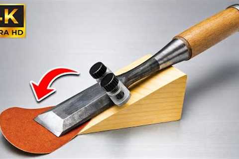 The World's Sharpest Chisel! Easy Way To Sharpen Your Chisel To Razor-Sharp In Just 3 Minutes