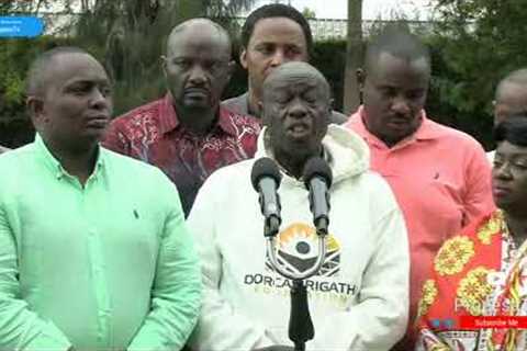 RIGATHI GACHAGUA PRESSER IN WAMUNYORO AFTER BEING TEARGASSED IN OTHAYA