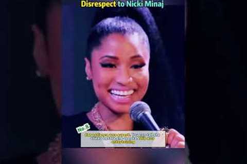 When Celebrities Show Disrespect to Nicki  Minaj #celebrity #usa #ranking #entertainment #hollywood