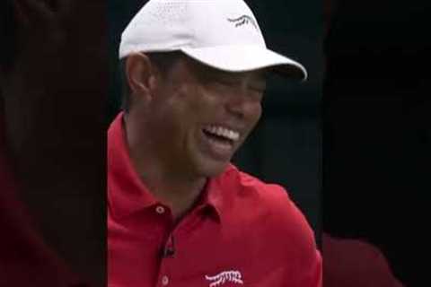 Never seen Tiger laugh this hard 😂😂
