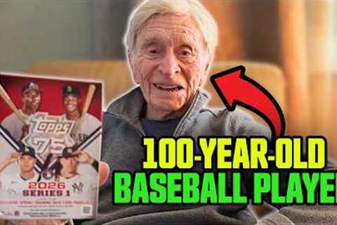 100-YEAR-OLD BASEBALL LEGEND OPENS UNRELEASED TRADING CARDS 🥹