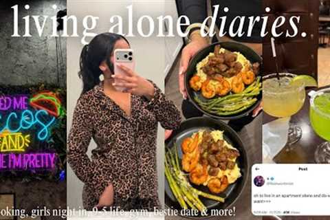 living alone diaries ♡ : new hobbies, girls night in, bestie date, gym + work &amp; more!