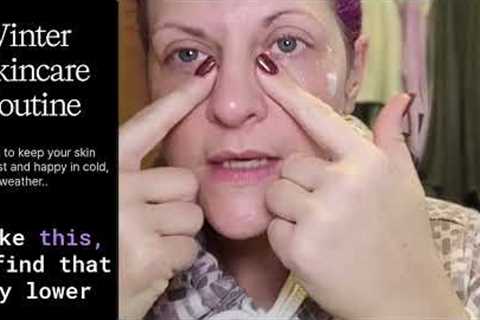 Skincare routine for dry or sensitive skin