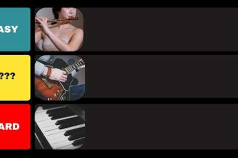 I Ranked Every Instrument by How Hard They Are to Learn
