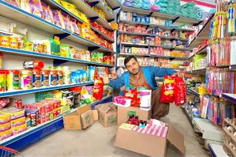 ASMR grocery shopping 🛒 in super store for my brother 