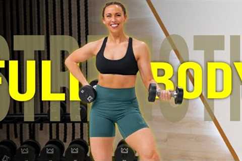 Complete Full Body Strength Workout in 40 Minutes with Dumbbells