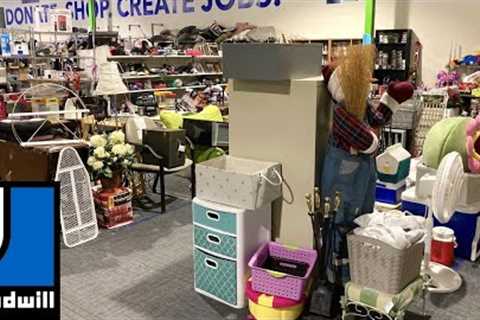 GOODWILL SHOP WITH ME FURNITURE CHAIRS TABLES KITCHENWARE HOME DECOR SHOPPING STORE WALK THROUGH